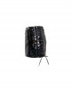 Gothic Style Shiny Leather Side Slit Eyelet Decoration Black Sexy Skirt