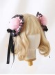 Chinoiserie Quadratic Element Chunli Lace Ribbon Bowknot Tassel Meatball Head Side Clip Sweet Lolita Hairpin