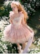 Shell Rabbit Series Pink Ballet Princess Style Dreamy Mesh Yarn Bunny Embroidery Sweet Lolita Vest Skirt Set