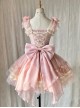 Shell Rabbit Series Pink Ballet Princess Style Dreamy Mesh Yarn Bunny Embroidery Sweet Lolita Vest Skirt Set