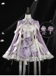 White Pear Dream Series Cute Ruffles Chinoiserie Sweet Lolita Lively Idol Beautiful Girl Sleeveless Dress Coat Set