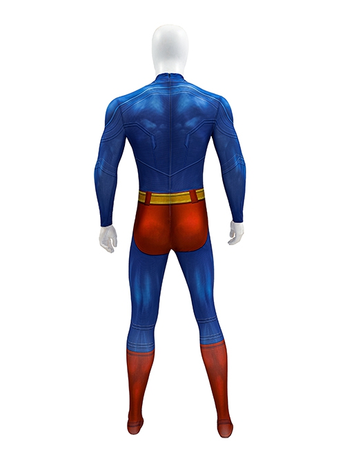 Movie Superman Legacy Halloween Cosplay Superman Bodysuit Costume Full Set