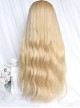 Barbie Girl Series Angel Cute Straight Bangs Elegant Blonde Fluffy Long Curly Hair Classic Lolita Wig