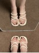 Summer Simple Versatile Beach Vacation Pool Party Seaside Classic Lolita White Roman Sandals