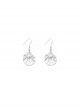 925 Silver Needle White Shell Pearl Ocean Style Natural Beauty Versatile Classic Lolita Earrings