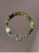 Chinoiserie Imitation Jade Emerald Elegant Green Bamboo Classic Lolita Hand-Woven Strings Bracelet