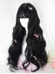 Buyak Series Fluffy Cute Air Bangs Black Egg Roll Instant Noodle Long Curly Hair Sweet Lolita Wig