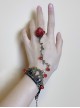 I Don'T Mind Series Thorny Flower Rose Vine Rose Lace Retro Elegant Elf Gothic Lolita Bracelet