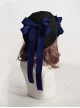 Fashion Retro Cute Sweet Lolita Satin Removable Brooch Long Ribbon Bowknot Round Beret