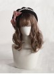 Fashion Retro Cute Sweet Lolita Satin Removable Brooch Long Ribbon Bowknot Round Beret