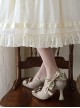 Moonlight Ball Series Elegant Ballet Bowknot Classic Lolita Mercerized Square Toe Mid Heels Shoes