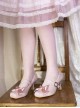 Moonlight Ball Series Elegant Ballet Bowknot Classic Lolita Mercerized Square Toe Mid Heels Shoes