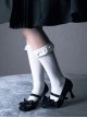 Moonlight Ball Series Elegant Ballet Bowknot Classic Lolita Mercerized Square Toe Mid Heels Shoes