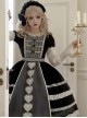 Wish Series Doll Sense Ruffles Round Neckline Heart Shape Lace Bowknot Sweet Lolita Puff Sleeves Dress