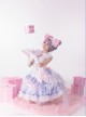 Hatsune Miku Be The One Derivative Hit Singing Apparel Blue Pink Cute Idol Lace Ruffles Bowknot Sweet Lolita Vest Skirt Set