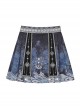 Chinese Style Improved Han Elements Blue Miao Nationality Elegant Kawaii Fashion Camisole Skirt Cardigan Set