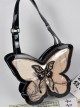 New Chinese Style Stylish Y2K Chain Black Butterfly Shape Transparent Layer Itabag Classic Lolita Armpit Bag