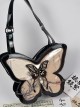 New Chinese Style Stylish Y2K Chain Black Butterfly Shape Transparent Layer Itabag Classic Lolita Armpit Bag