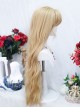 Golden Palace Style Noble Elegant Mid Split Blond Natural Long Curly Hair Classic Lolita Wig