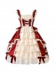 Love Concerto Series Fairy Tale Style Chiffon Bowknot Ruffles Sweet Lolita Cute Sleeveless Sundress