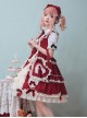 Love Concerto Series Fairy Tale Style Chiffon Bowknot Ruffles Sweet Lolita Cute Sleeveless Sundress