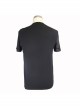 Punk Style Personality Pure Cotton Knitted Splicing Irregular Seam Mesh Black Daily Short Sleeved T-Shirt