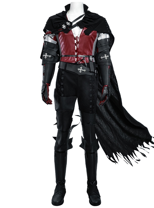 Game Final Fantasy XVI Halloween Cosplay Clive Rosfield Accessories Black Boots