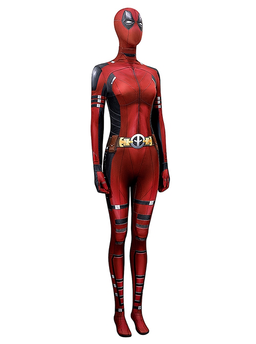 Deadpool & Wolverine Halloween Cosplay Female Deadpool Bodysuit Costume Full Set