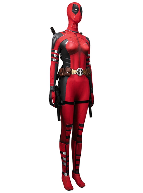 Deadpool & Wolverine Halloween Cosplay Female Deadpool Regular Edition Bodysuit Costume Full Set