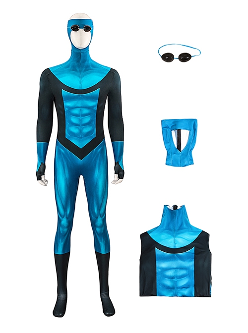 Invincible Season 3 Halloween Cosplay Mark Grayson New Battlesuit Bodysuit Costume Set Without Shoes