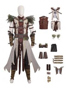 Game Baldur's Gate 3 Halloween Cosplay Halsin Costume Set Without Shoes