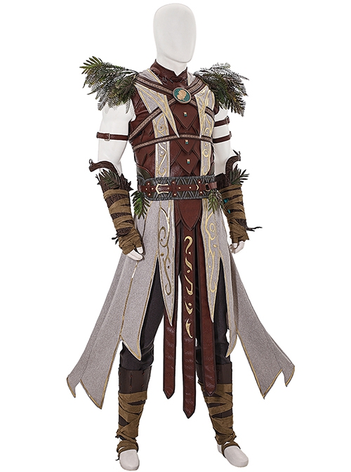 Game Baldur's Gate 3 Halloween Cosplay Halsin Costume Set Without Shoes