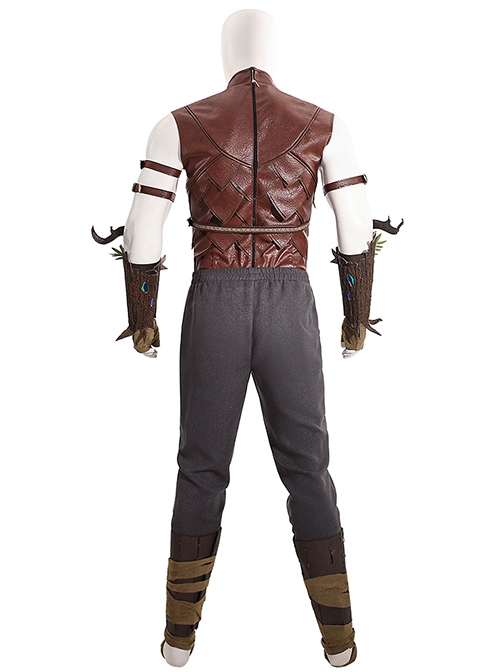 Game Baldur's Gate 3 Halloween Cosplay Halsin Costume Set Without Shoes