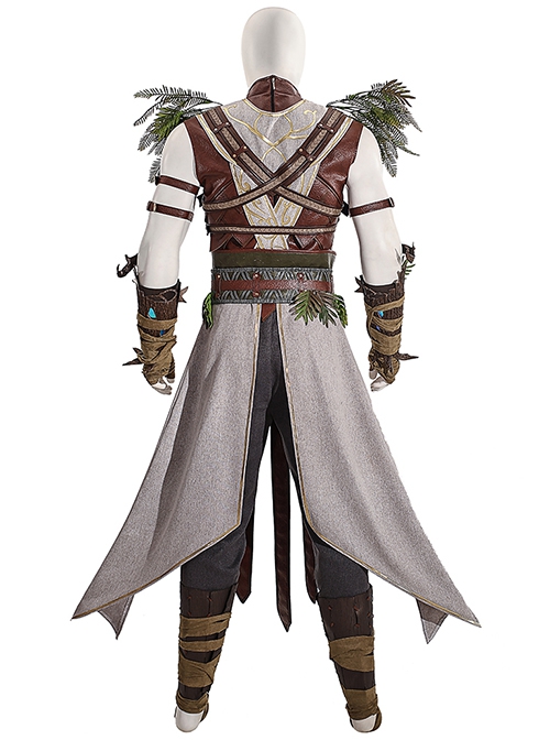 Game Baldur's Gate 3 Halloween Cosplay Halsin Costume Set Without Shoes