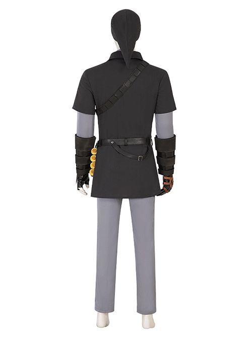 The Legend Of Zelda Tears Of The Kingdom Halloween Cosplay Dark Link Outfit Costume Set Without Boots