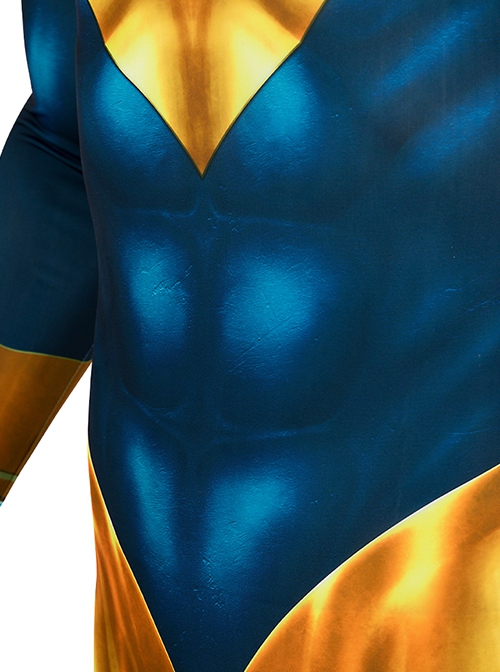 Comics Booster Gold Halloween Cosplay Michael Jon Carter Costume Bodysuit Set