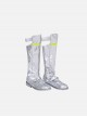 Apex Legends Halloween Cosplay Crypto Tae Joon Park Accessories Silver Boots