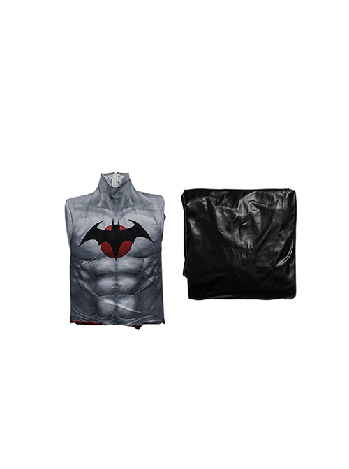 Flashopoint Batman Halloween Cosplay Knight Of Vengeance Thomas Wayne Costume Bodysuit Set Without Headgear