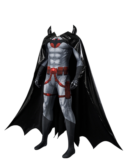 Flashopoint Batman Halloween Cosplay Knight Of Vengeance Thomas Wayne Costume Bodysuit Set Without Headgear