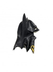 Movie The Flash Halloween Cosplay Michael Keaton Version Batman Accessory Black Headcover With Logo