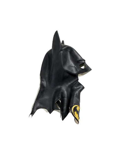 Movie The Flash Halloween Cosplay Michael Keaton Version Batman Accessory Black Headcover With Logo