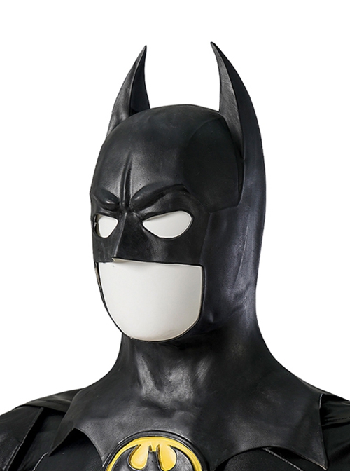 Movie The Flash Halloween Cosplay Michael Keaton Version Batman Accessory Black Headcover With Logo