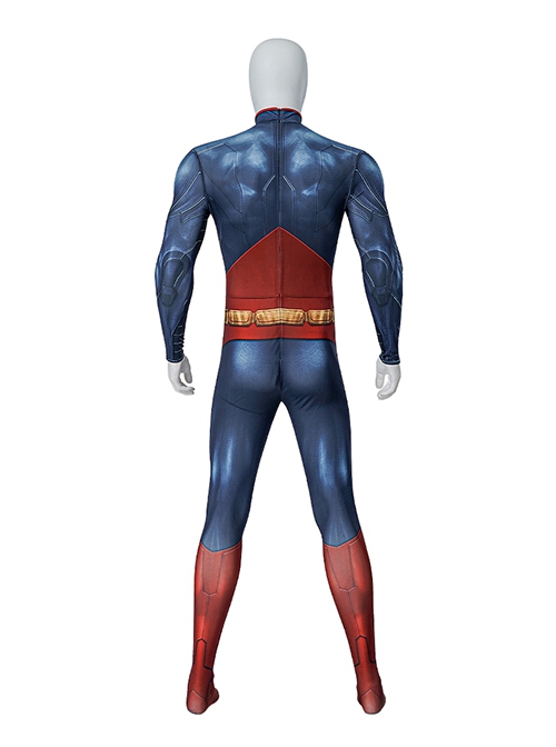 Injustice Gods Among Us Comic Version Halloween Cosplay Superman Costume Bodysuit Full Set