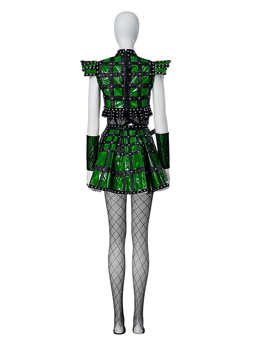 The Musical Six Halloween Cosplay Anne Boleyn Costume Green Set Without Shoes