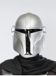 TV Drama The Mandalorian Season 3 Halloween Cosplay Din Djarin Accessories Silver Helmet