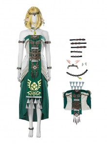 The Legend Of Zelda Tears Of The Kingdom Halloween Cosplay Princess Zelda White Dress Costume Set Without Shoes