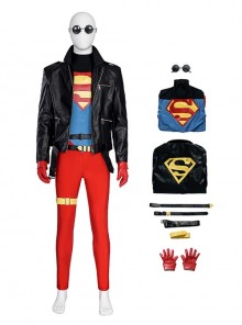 Superboy Halloween Cosplay Conner Kent Costume Set Without Shoes