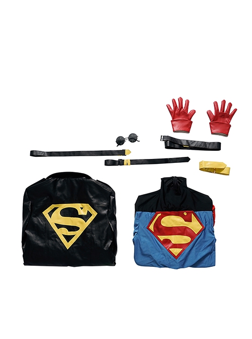 Superboy Halloween Cosplay Conner Kent Costume Set Without Shoes