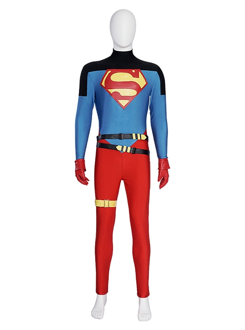 Superboy Halloween Cosplay Conner Kent Costume Set Without Shoes