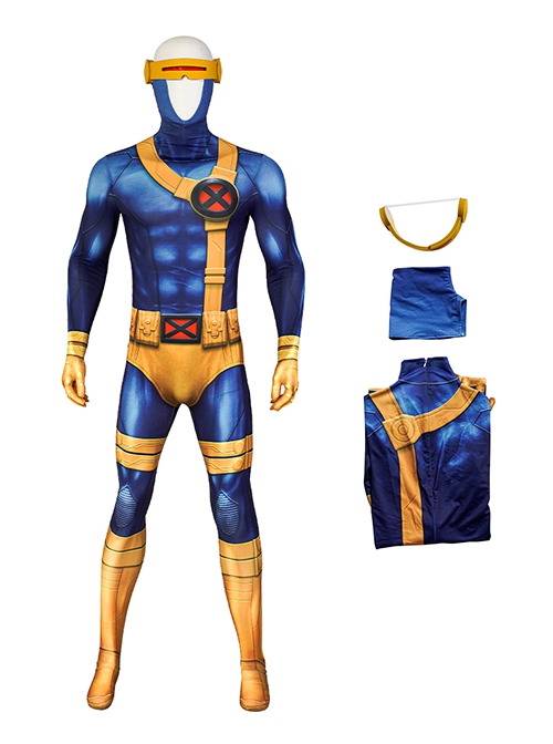 X-Men 97 Halloween Cosplay Cyclops Scott Summers Animated Series Costume Set